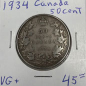 1934 Canada 50 cent